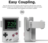 Silicone Holder For iWatch Charger Stand For Apple Watch 8 7 6 5 4 3 SE 45MM Charging Dock Desktop Retro Game Console Design