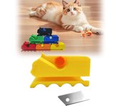 Cortador creativo de tableros rascadores para gatos, cortador de cartón para rascadores, herramienta manual para cortar cartón y crear tableros rascadores, camas y accesorios para gatos (negro)
