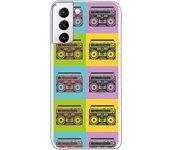 Funda compatible con Samsung Galaxy S21 Plus - S30 Plus (4G/5G) - Radiocasettes Colores