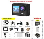 5K Action Camera 4K60FPS Dual IPS Touch LCD DVR EIS 170° 30M Waterproof 5X Zoom Sport Camera With Wireless Mic&Remote Control