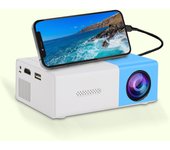 YG300 Home 4K HD Projector, Suitable for Bedroom, Living Room, Home Cinema, Compatible with USB, HDMI
