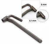 Motorcycle Engine Valve Adjustment Tool Square Hexagon Socket T Spanner Valve Screw Wrench 3/3.5/4mm 8mm 9mm 10mm For GY6 Scoote
