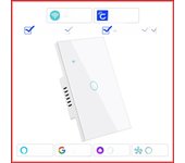 Cozylife Smart Switch US Brazil WiFi Neutral Wire/No Neutral Wire Touch Light Switch Works With Alexa Google Home 1/2/3 Gang