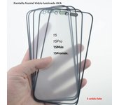 5Pcs Touch Screen Panel Plate With OCA For iPhone 16 15 Pro Max 15 Plus 14 13 12 11 Pro X Xs Max Xr Front Glass Laminated OCA