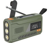 Portable Dab/fm Radio, 4000mah Dynamo Solar Radio, Solar Crank Radio, Survival Solar Radio Dab Radio Usb Charger With Emergency Sos Alarm, Alarm Clock