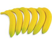 Amarillo artificial plátanos realista simulación false Fruta Casa Cocina decoración 5 unids conjunto