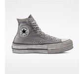 Zapatillas Grises Converse Plataforma Chuck Taylor All Star Smoked Canvas