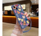 Love Lucky Heart Phone Case for Oneplus Nord 3 2 9R 9 8T 8 7 7T Pro 6 5G Liquid Silicone Cover with Hand Strap