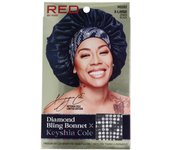 Red Kiss Diamond Bling Bonnet Xl Black Zebra