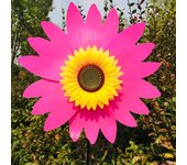 Sunflower Windmill Rotating Sunflower Wind Spinner Stake Standing Lawn Flower Pinwheel Outdoor Party Garden Yard Picnic Decor