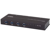 Aten Switch De Periféricos Formato Industrial Usb 3.2 Gen 1 De 4 X 4 Puertos