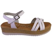 OH MY SANDALS 5425-2458 Sandalias de mujer blanco PIEL 524