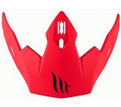 Visera de casco de moto District/streetfighter Solid Rojo Mt Helmets