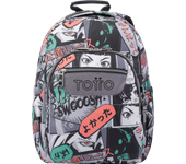 Mochila Escolar Adaptable a Carro Manga - Acuareles - Totto España