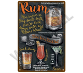 Metal Sign Vintage Tin Signs Retro Decorations Gin & Tonic Cocktail Plate Decorative Poster Plaque Bar Kitchen Home Wall Decor
