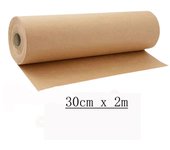 # 1 Roll 30cm x 1/2/3m of Kraft Paper Roll for Gift Wrapping Moving Packing Brown Paper Roll for Painting