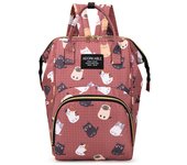 Cartoon Print Mommy Backpack Large Capacity Baby Bottle Storage Bags Baby Diaper Bag Fashion Women's Backpack Maternity Bag New