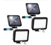 Luces Solares para Exterior con sensor de movimiento, paquete de 2 - Luz solar para Exterior con 3 Modos e interruptor, 56 Luces Solares LED con cable de 5 m, Ángulo de iluminación de 120 °