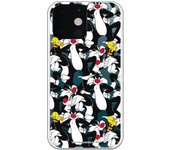 Funda original compatible con iPhone 13 Mini - Patron Sylvestre y Piolin