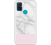 Funda compatible con Samsung Galaxy M51 - Mármol y rosa