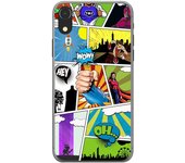 Tumundosmartphone Funda Gel Tpu para Iphone XR Diseño Comic Dibujos