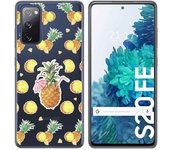 Tumundosmartphone Funda Gel Transparente para Samsung Galaxy S20 FE diseño Piña Dibujos
