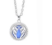 New Metal Zircon Aroma Perfume Diffuser Locket Pendant Stainless Steel Magnetic Necklace Essential Oil Aromatherapy Box Jewelry