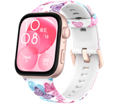 Silicone Printing Strap For Huawei Watch Fit 3 Replacement Band SmartWatch Wristband Bracelet correa Accessories