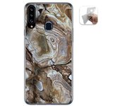 Tumundosmartphone Funda Gel Tpu para Samsung Galaxy A20s diseño Mármol 14 Dibujos