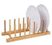 Genérico NO MARCA Porta Platos Bambú 340x125x120mm - Accesorios Decorativos - Ecológico