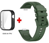 TPU Case+Silicone Strap for Huawei Watch Fit 3 Strap Replacement Band for Huawei Watch Fit3Watch Band With Case Screen Protector
