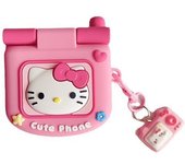Flip Cover Hello Kitty Headphone Cover Cartoon Mirror Airpods1 3Rd Bluetooth Wireless Pro Fashion Protect Case Birthday Gift