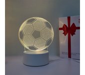 1 football 3D night light, Father's Day, holiday gift table light for family, atmosphere light, companion sleep light.