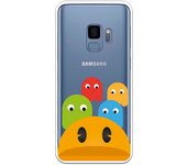 Funda compatible con Samsung Galaxy S9 - Comecocos y Fantasmas de Frente