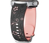 Engraved Silicone Strap for Samsung Galaxy Watch 7 FE/6 4 Classic/5 Pro 45 No Gaps Sport Bracelet Galaxy Watch 7 Band 44mm 40mm