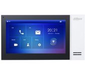 (DHI-VTH2421FW-P) DAHUA MONITOR INTERIOR 7" DE SUPERFICIE PARA VIDEOPORTERO IP POE SD 6E 1S ALARMA BLANCO