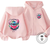 Kids Hoodie Stitch Children Cartoons Sports Shirt Kawaii Casual Clothes Anime for Boy Girl Sports Fashion Soft Zipper Cardigan