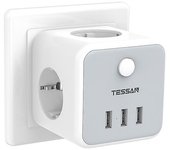Europa multi enchufe extensor de enchufe de parece con 3 salidas de CA 3 Puertos USB UE KR enchufe PowerCube tee adaptador de enchufe para Viajes en casa