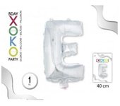 Globo Foil De Letras, En Color Plata Con Tamaño De 40CM. #Xoko Party #Letras #Globos.