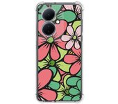 Funda Silicona Antigolpes para Vivo V29 Lite 5G diseño Flores 02 Dibujos