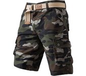 Mens Casual Cargo Shorts Outdoor Sports Half Pants Bermuda Shorts American Style Streetwear Breathable Comfortable Shorts Grey