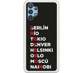 Funda compatible con Samsung Galaxy A32 - Profesor Rojo Fondo Negro