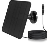 5V 30W Solar Panel Micro USB & USB-C Port Solar Charging Panel 9.8 Ft Charging Cable for Security Camera for Eufycam 3C/2C/2 Pro