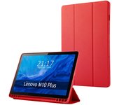 Tumundosmartphone Funda con tapa Smart para Lenovo Tab M10 Plus (3rd Gen) 10.61 color Roja