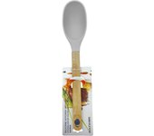 MAXWORK Cuchara de silicona 34cm con mango de madera,utensilios de cocina