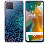 Tumundosmartphone Funda Gel Transparente para Oppo Reno 4Z 5G diseño Mandala Dibujos