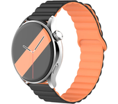 Magnetic loop For Samsung Galaxy watch 6 5 4 Classic 20MM 22mm Silicone bracelet Amazfit Bip 5/3 pro/Balance/GTS/GTR 4-3 strap