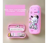 Cinnamoroll Large Capacity Zipper Pencil Case, Durable Multi-Functional Organizer for School & Office Supplies, Pencil Organizer