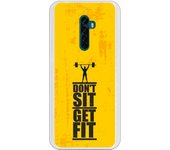 Funda compatible con Oppo Reno 2 - Be Unique Funda Gel get fit