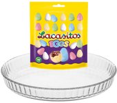 Pack repostería:LACASITOS EGGS DOYPACK 110G+Plato De Tarta De Vidrio 27 cm